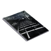 パーソナライズなブラックバスのギター音楽ノート ノートブック (右側)