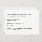 パーソナライズなプエルトリコの送別会 招待状 (裏面)