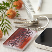 パーソナライズなプレーヤーのための安いフットボールのギフト キーホルダー (正面右)