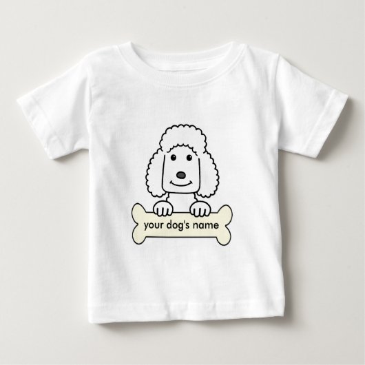 パーソナライズなプードル ベビーTシャツ (正面)