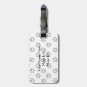 パーソナライズなプールを囲んでのパーティのラブラドール ラゲッジタグ (裏面縦)