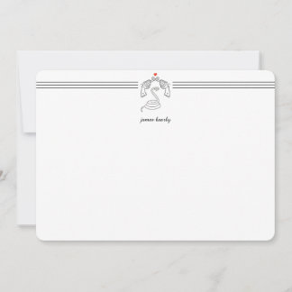 パーソナライズなヘビNは静止した平らなカードを撃ちます ノートカード