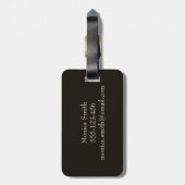 パーソナライズなペットの写真 ラゲッジタグ (裏面縦)