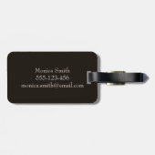 パーソナライズなペットの写真 ラゲッジタグ (裏面横)