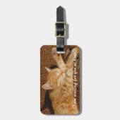 パーソナライズなペットの写真 ラゲッジタグ (正面縦)