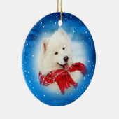 パーソナライズなペットは|の写真のクリスマスを飾ります セラミックオーナメント (右)
