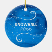 パーソナライズなペットは|の写真のクリスマスを飾ります セラミックオーナメント (裏面)