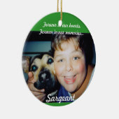 パーソナライズなペットオーナメント記憶 セラミックオーナメント (右)