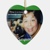 パーソナライズなペットオーナメント-倍は味方しました セラミックオーナメント (右)