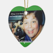 パーソナライズなペットオーナメント-倍は味方しました セラミックオーナメント (左)