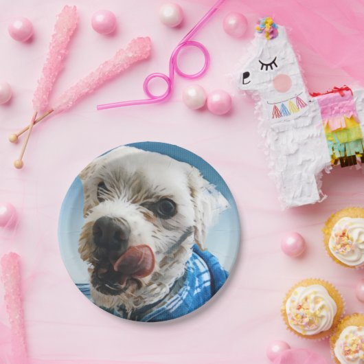 パーソナライズなペットパーティーの紙皿、ペットテーマ ペーパープレート (パーティー)