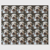 パーソナライズなペット写真のギフト用包装紙 ラッピングペーパー (フラット)