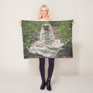 パーソナライズなペット写真のフリースのブランク フリースブランケット