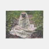 パーソナライズなペット写真のフリースのブランク フリースブランケット (正面(横))