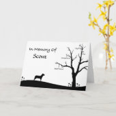 パーソナライズなペット死別の悔やみや弔慰カード カード (黄色い花)