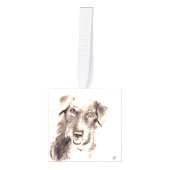 パーソナライズなペット詩を持つ記念の立方体のオーナメント キューブオーナメント (正面)