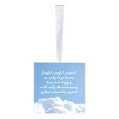 パーソナライズなペット詩を持つ記念の立方体のオーナメント キューブオーナメント (右)