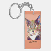 パーソナライズなペットKeychain キーホルダー (正面左)