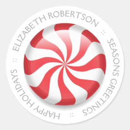 パーソナライズなペパーミント ラウンドシール