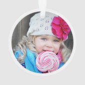 パーソナライズなペンギンの写真のオーナメント オーナメント (裏面)