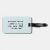 パーソナライズなペンギンの髭の傾向 ラゲッジタグ (裏面横)
