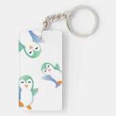 パーソナライズなペンギン キーホルダー (裏面)