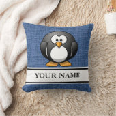 パーソナライズなペンギン クッション (ブランケット)