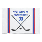 パーソナライズなホッケーの枕箱はまたは買物1置きました 枕カバー (正面左)