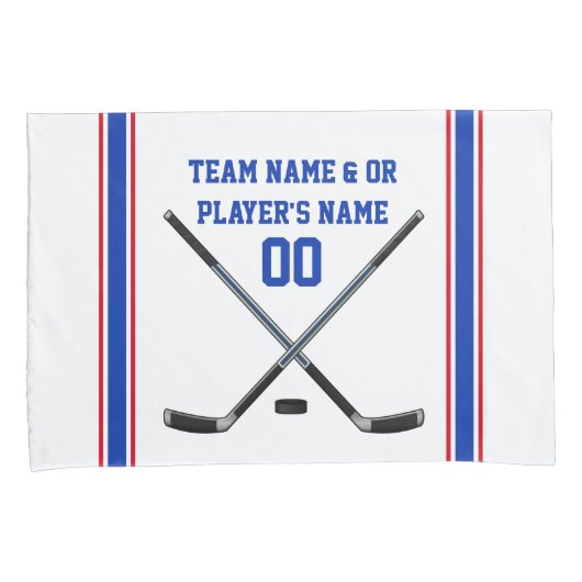 パーソナライズなホッケーの枕箱はまたは買物1置きました 枕カバー (正面右)