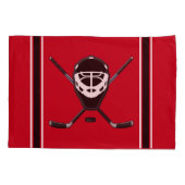 パーソナライズなホッケーの枕箱、あなたの文字、色 枕カバー (裏面)