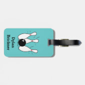 パーソナライズなボーリングのバッグのラベル ラゲッジタグ (裏面横)