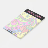 パーソナライズなポスト・イットの渦巻、ハート、花 ポストイット (アングル)