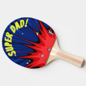 パーソナライズなポップアートの喜劇的なスタイルによってすごいパパ 卓球ラケット (横)