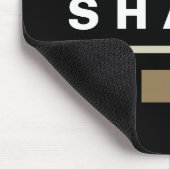 パーソナライズなマウスパッド-黒 マウスパッド (コーナー)