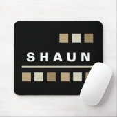パーソナライズなマウスパッド-黒 マウスパッド (マウス)