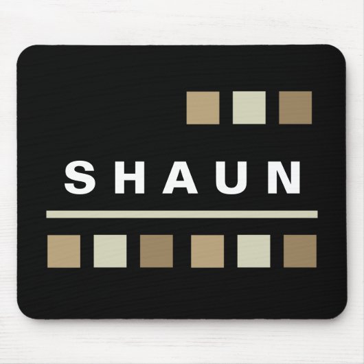 パーソナライズなマウスパッド-黒 マウスパッド (正面)