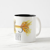 パーソナライズなマグを採取しているはえ ツートーンマグカップ (正面右)