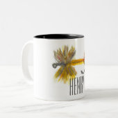 パーソナライズなマグを採取しているはえ ツートーンマグカップ (正面左)