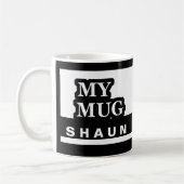 パーソナライズなマグ コーヒーマグカップ (左)