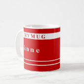 パーソナライズなマグ コーヒーマグカップ (正面左)