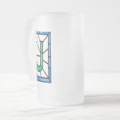 パーソナライズなマグ、曇らされる フロストグラスビールジョッキ (正面左)