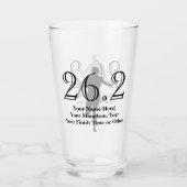 パーソナライズなマラソン選手26.2の記念品メダルM タンブラーグラス (正面)