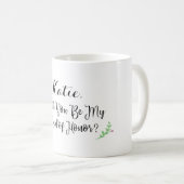 パーソナライズなメイド・オブ・オーナー(花嫁付き添い人)のマグ コーヒーマグカップ (正面右)