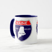 パーソナライズなメイン私二百年毎200記念日 マグカップ (正面左)