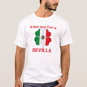 パーソナライズなメキシコは私によってがセビリアである私に接吻します Tシャツ
