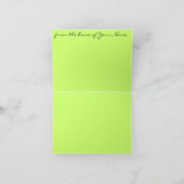 パーソナライズなメッセージカード サンキューカード (内部)