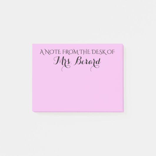 パーソナライズなメモ帳 ポストイット (正面)