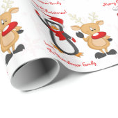 パーソナライズなメリークリスマスの包装紙 ラッピングペーパー (ロールコーナー)