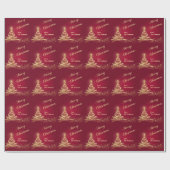 パーソナライズなメリークリスマスの包装紙 ラッピングペーパー (フラット)