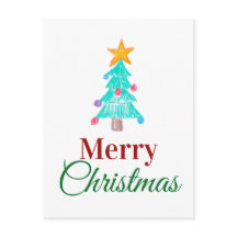 パーソナライズなメリークリスマスの子供の写真